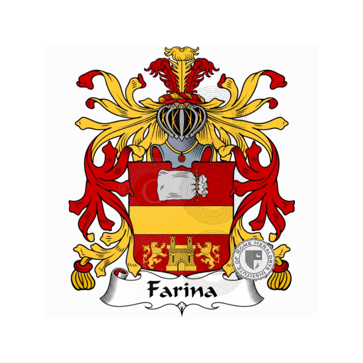 Escudo de la familiaFarina, Barina,la Farina