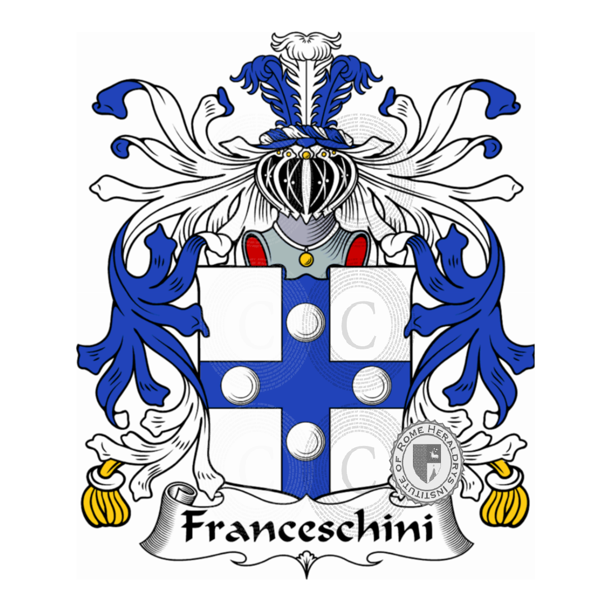 Brasão da famíliaFranceschini, della Villa