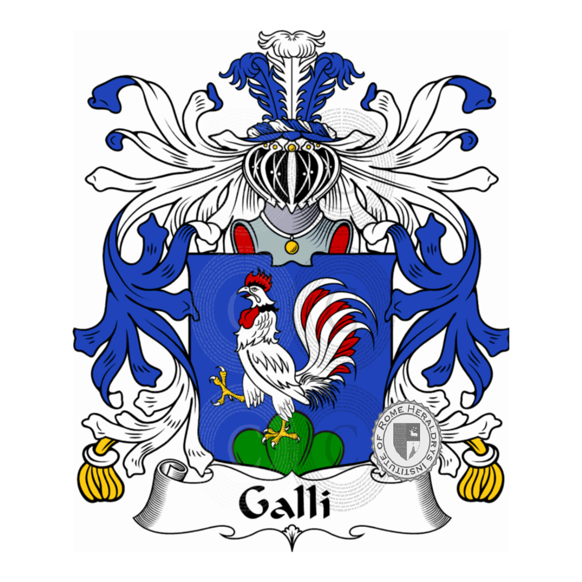 Wappen der FamilieGalli, Galli di Reghinera,Gallo