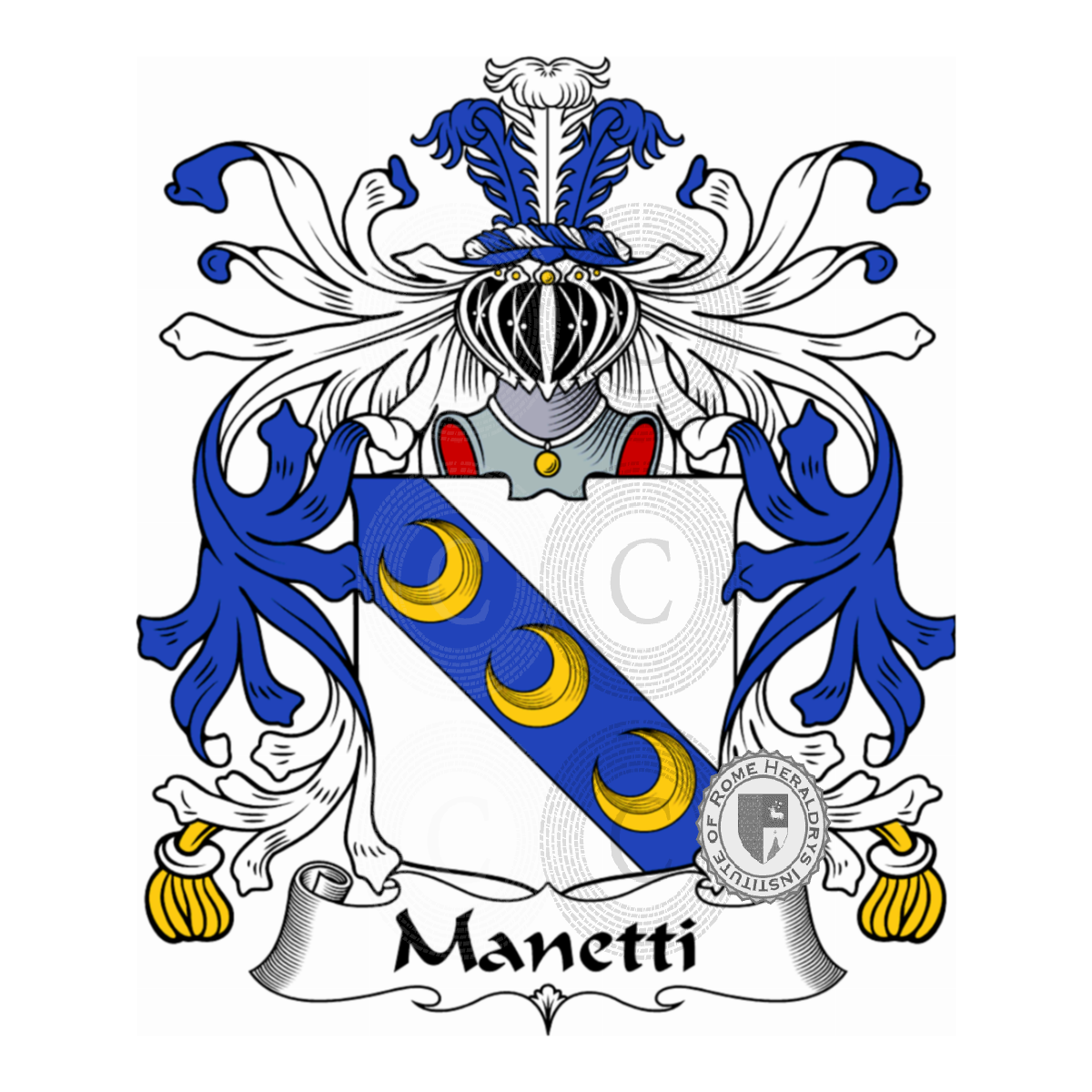 Escudo de la familiaManetti, Gori Manetti,Manetta,Manetti a Pontormo,Manetti delle Stelle,Manetto