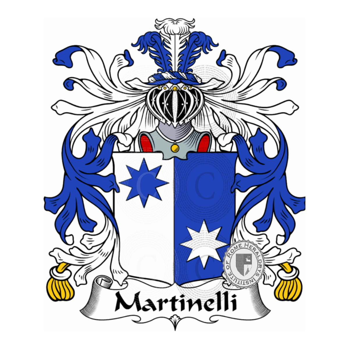 Escudo de la familiaMartinelli, Angelini