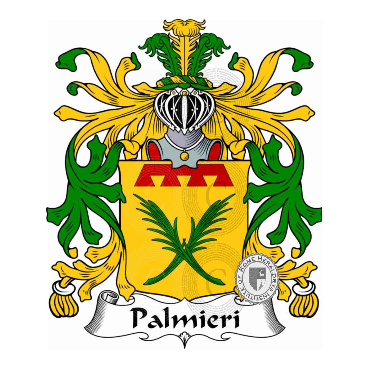 Brasão da famíliaPalmieri, Palmieri da Figline,Palmieri de Gangalandi,Palmieri del Drago,Palmieri del Rasoio,Palmieri della Camera,Palmieri Nuti