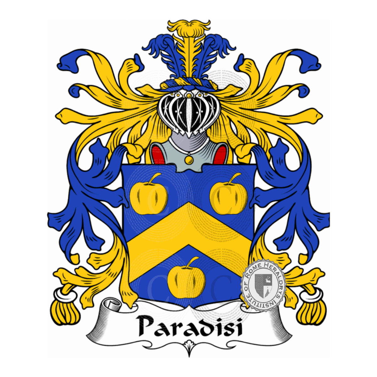 Escudo de la familiaParadisi, Paradiso