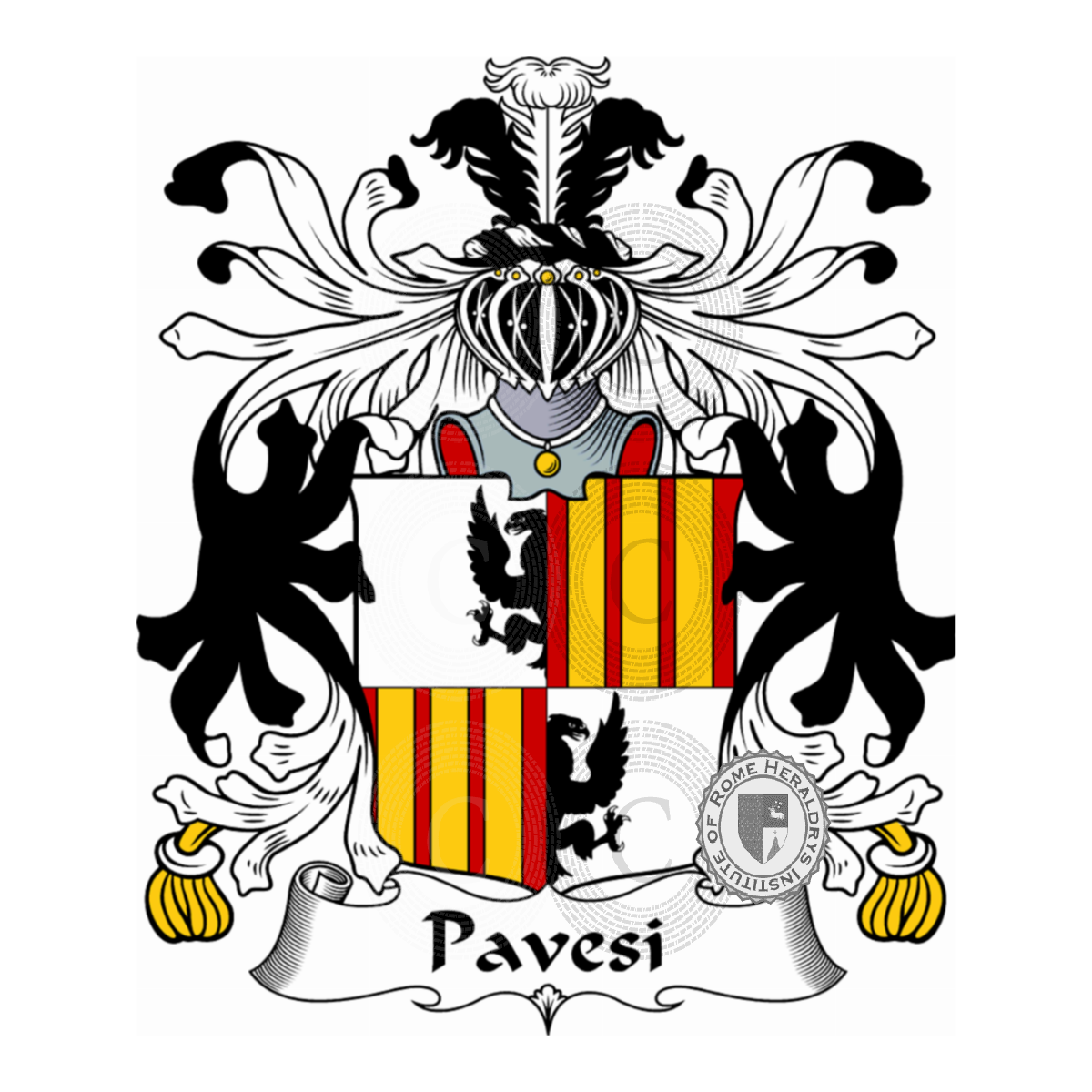 Escudo de la familiaPavesi