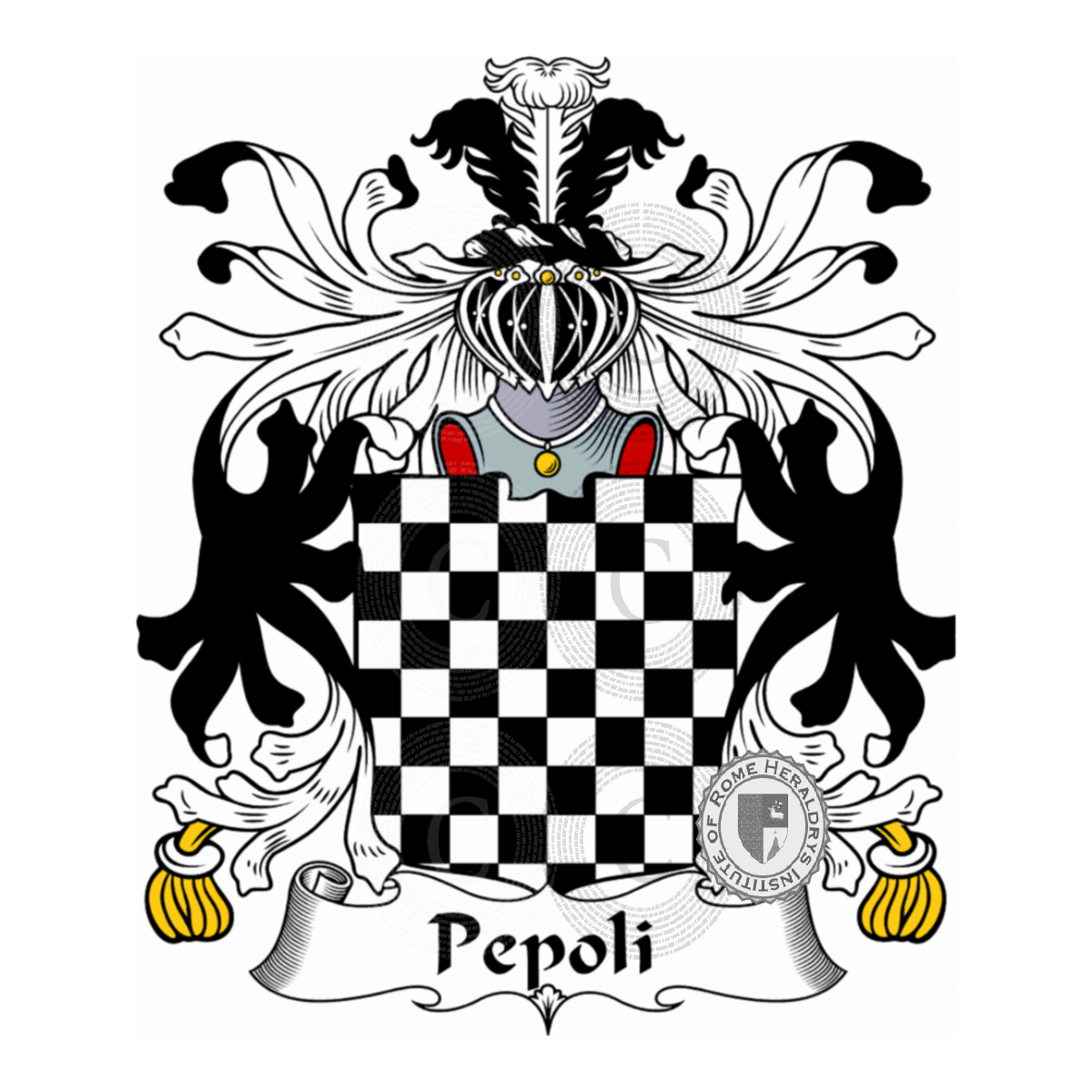 Escudo de la familiaPepoli