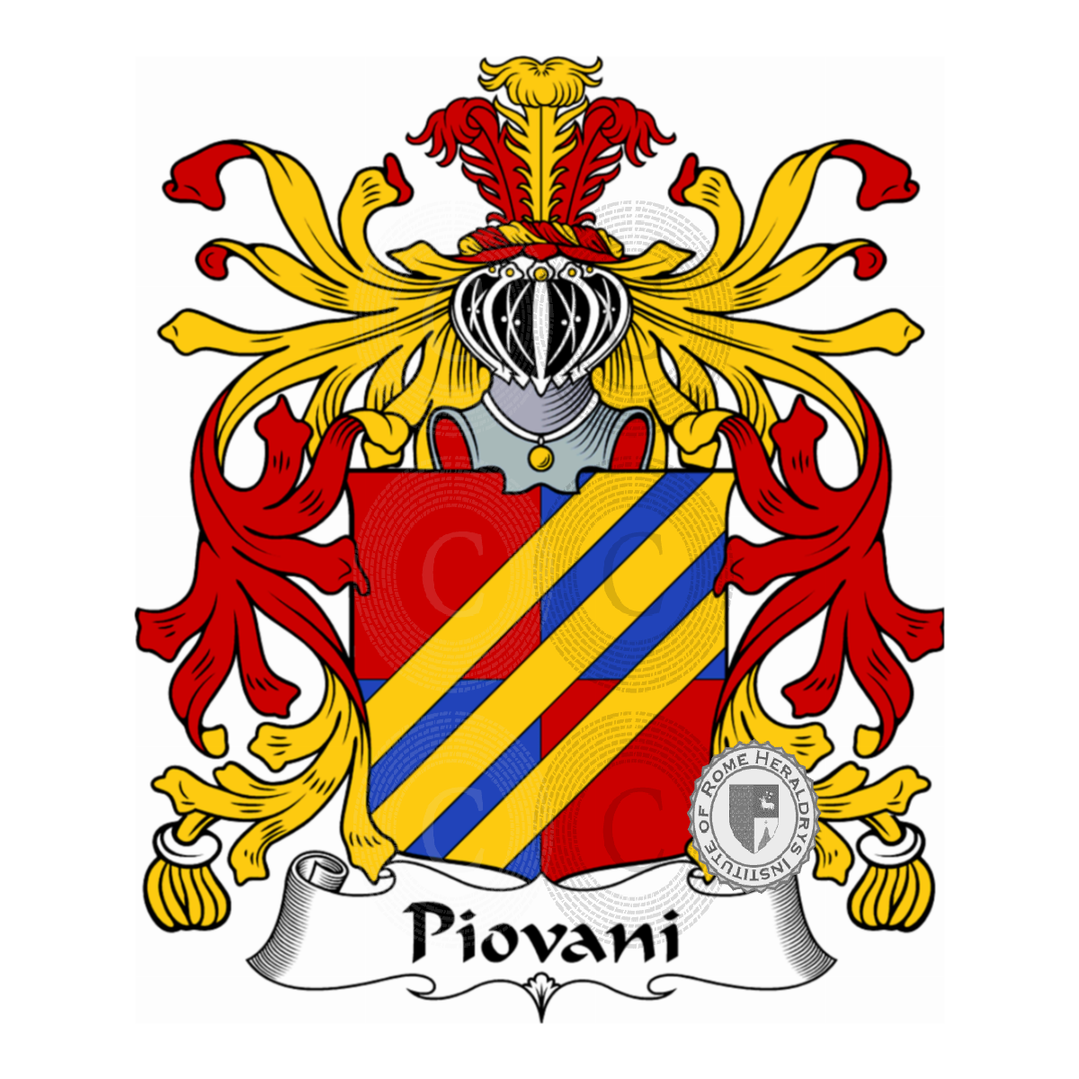 Coat of arms of familyPiovani