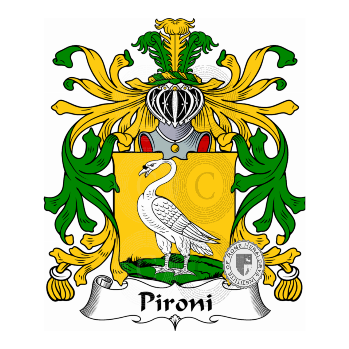 Escudo de la familiaPironi, Piron
