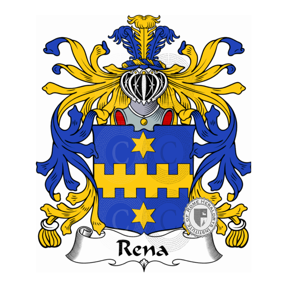 Coat of arms of familyRena, della Rena,Renai