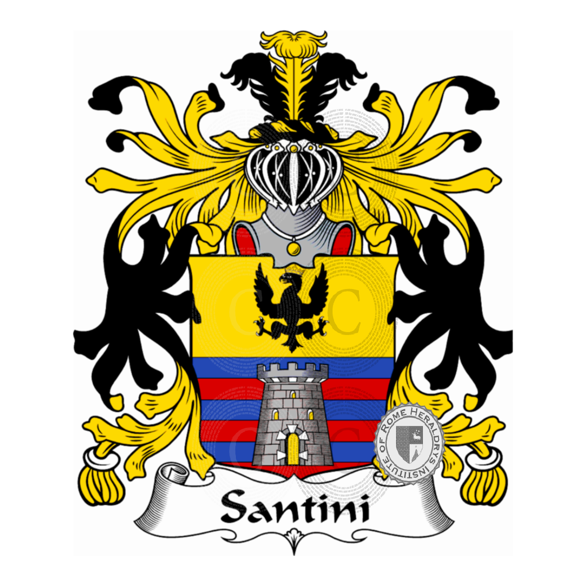 Escudo de la familiaSantini