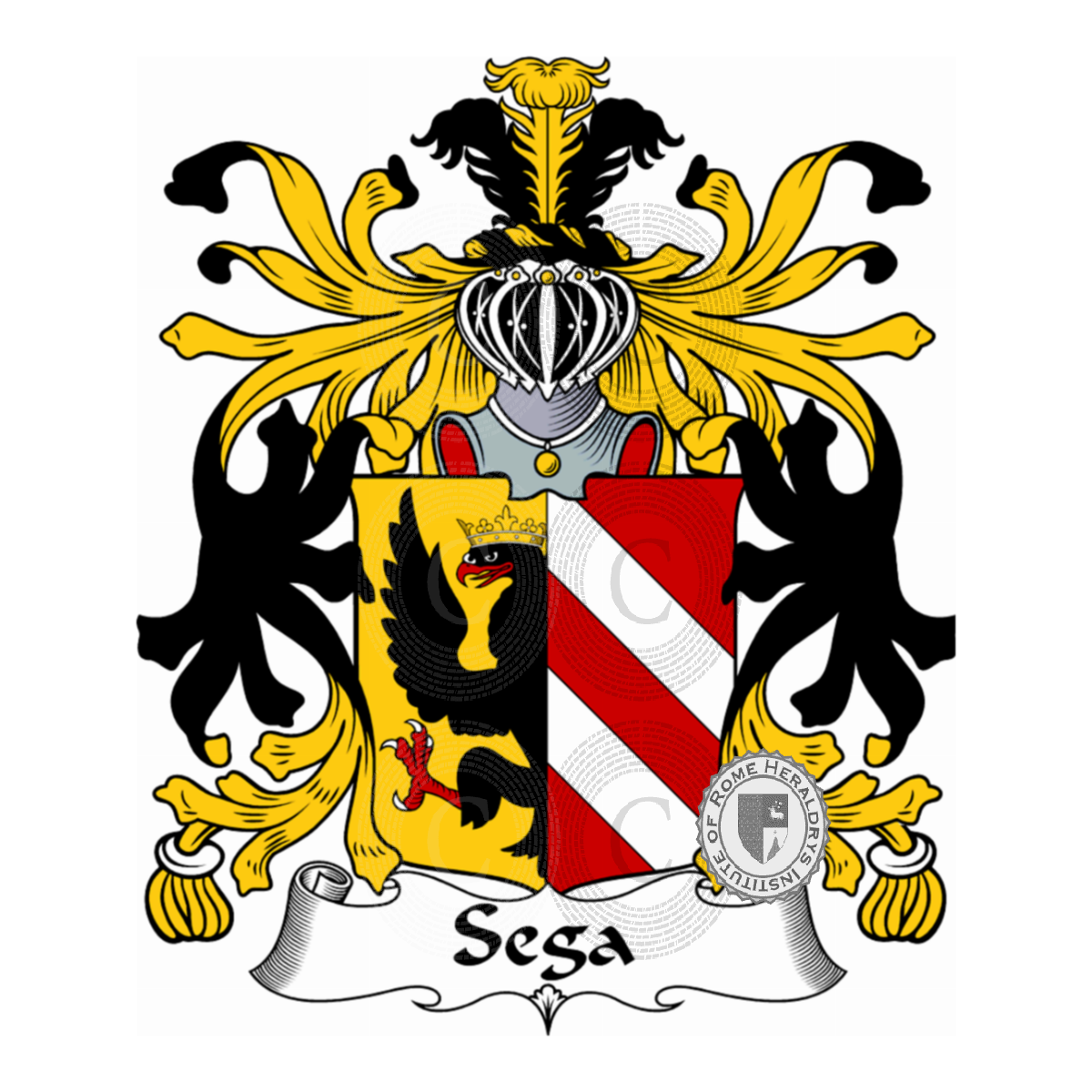 Coat of arms of familySega, Segarelli