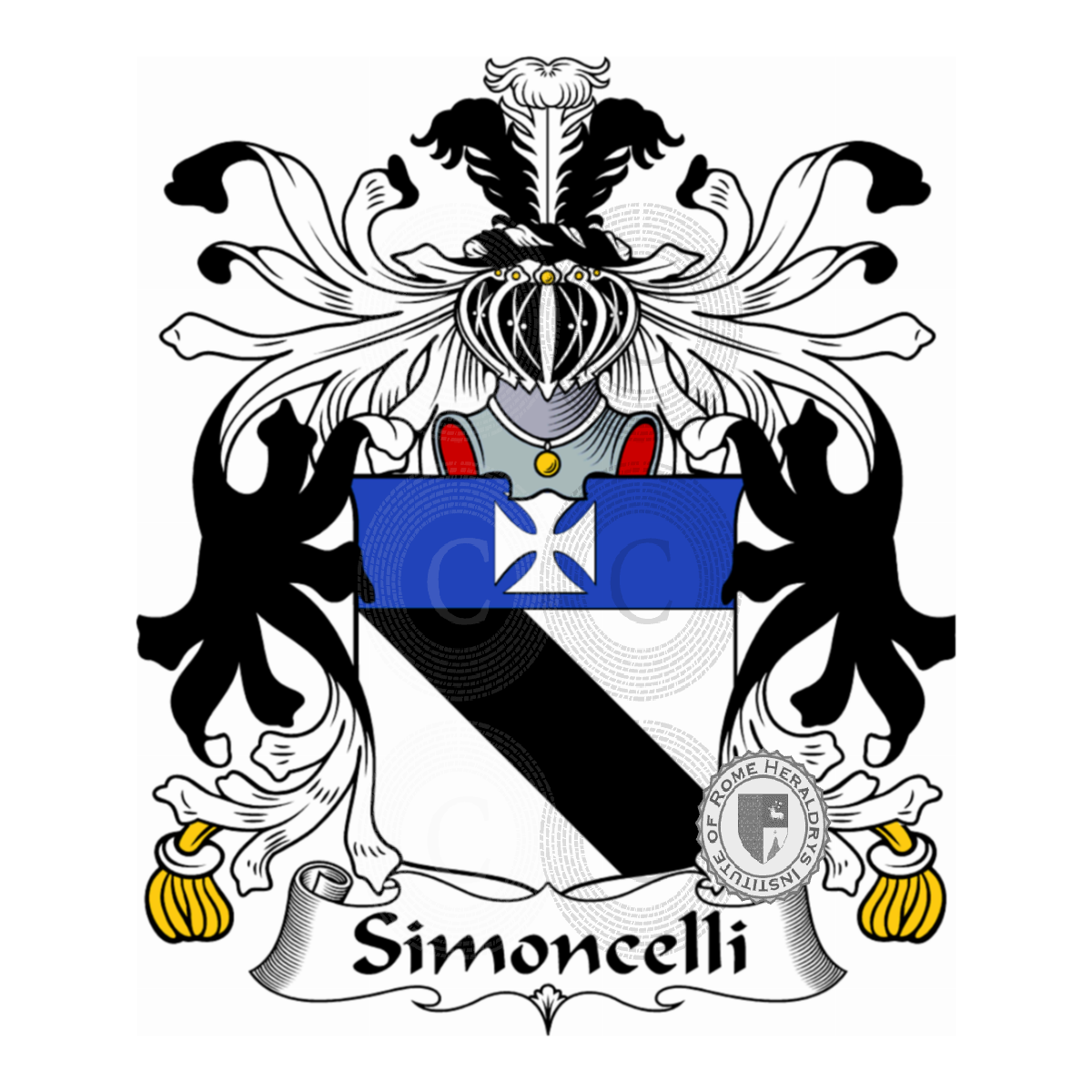 Coat of arms of familySimoncelli, Simoncello