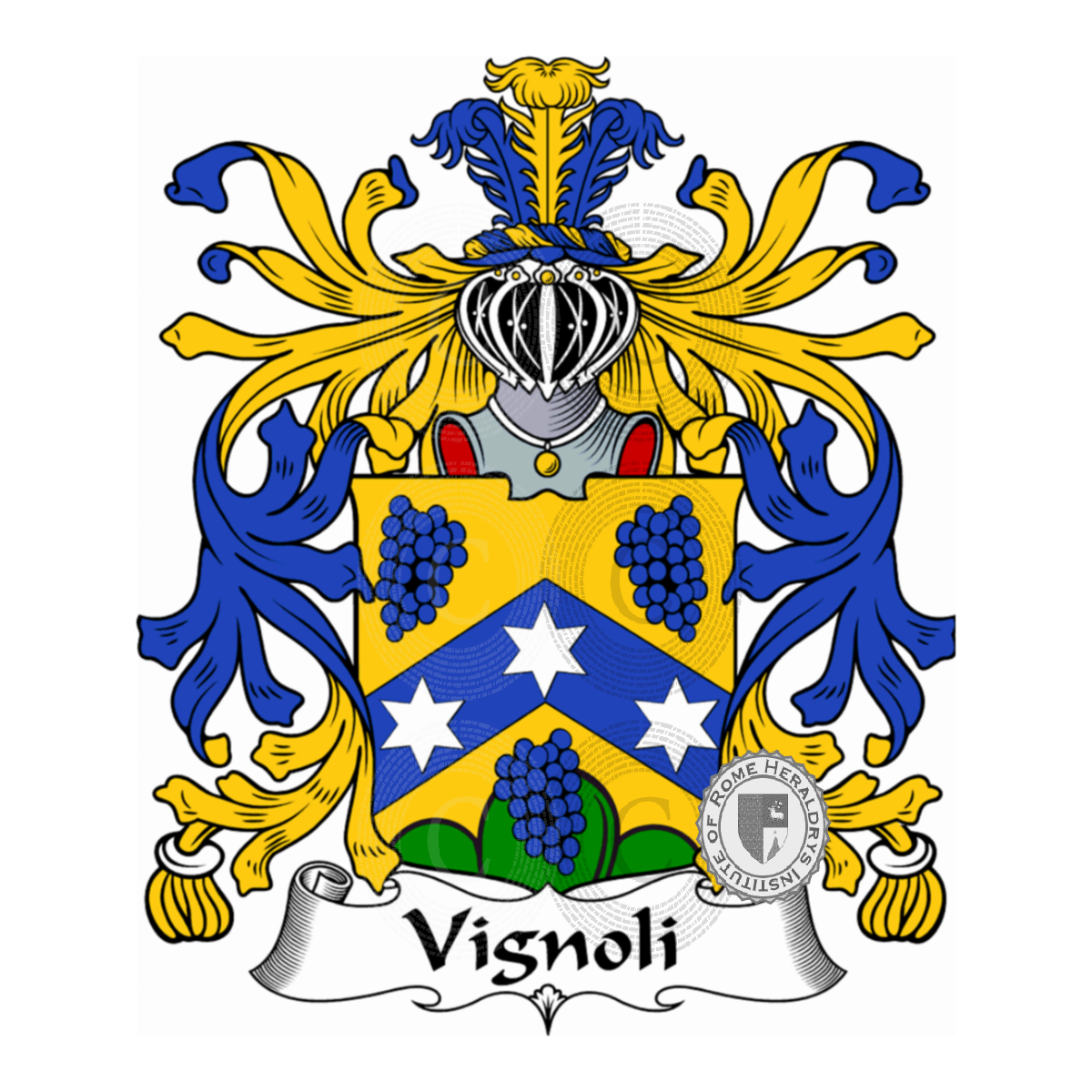Brasão da famíliaVignoli, Vigna,Vignolo
