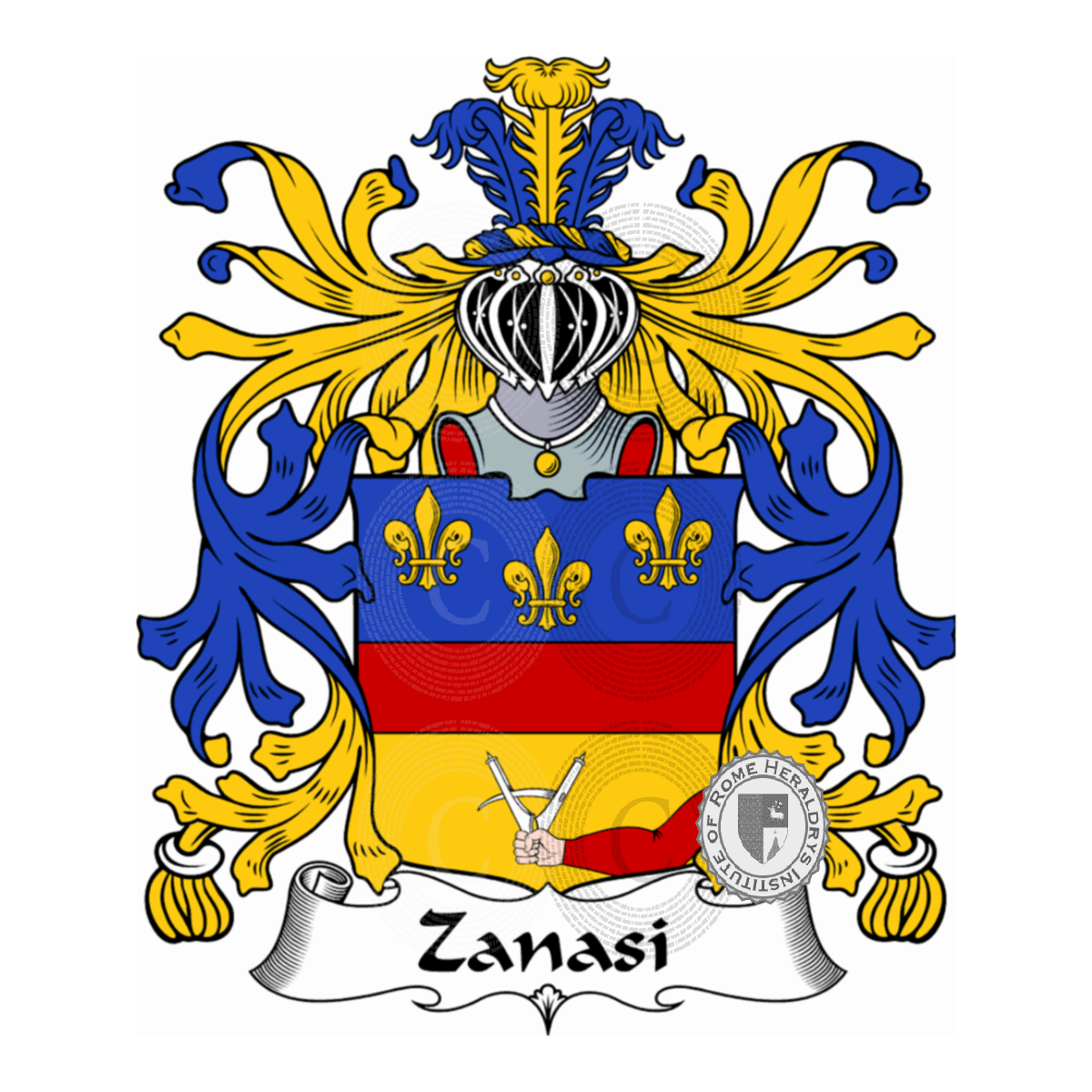 Escudo de la familiaZanasi