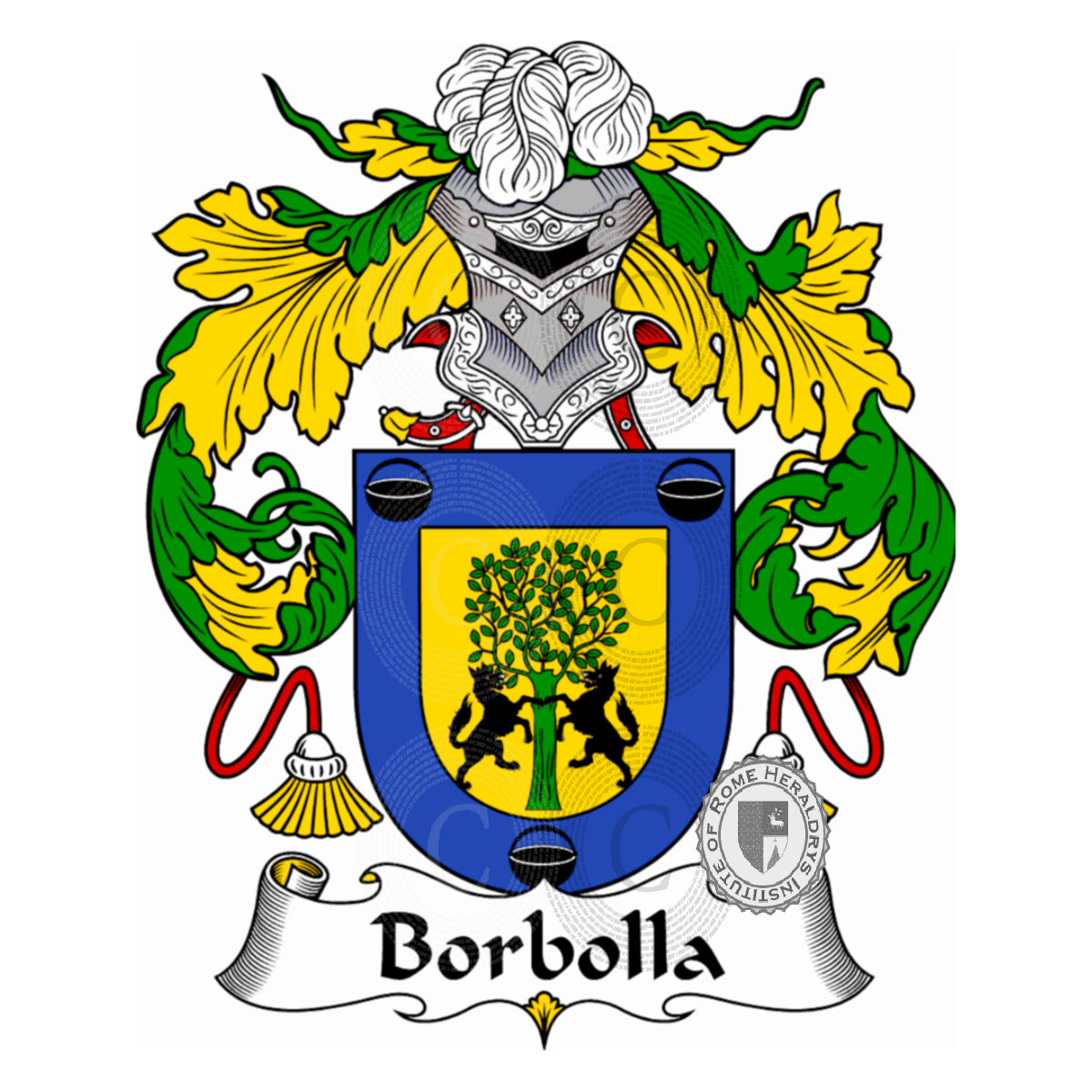 Escudo de la familiaBorbolla