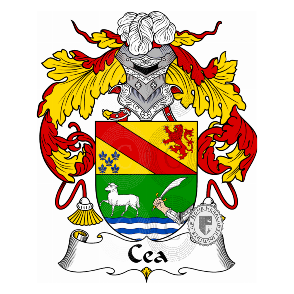 Coat of arms of familyCea