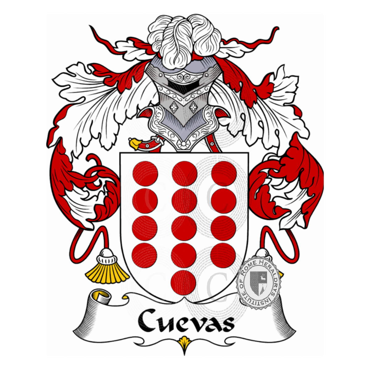 Wappen der FamilieCuevas, Cuevaz,de Cuevas