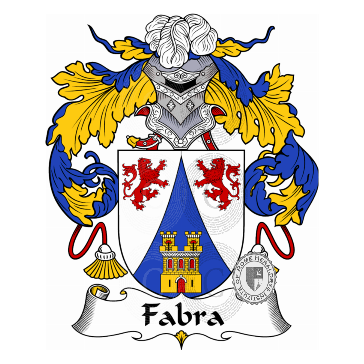 Escudo de la familiaFabra, Fabbrani,Fabrani