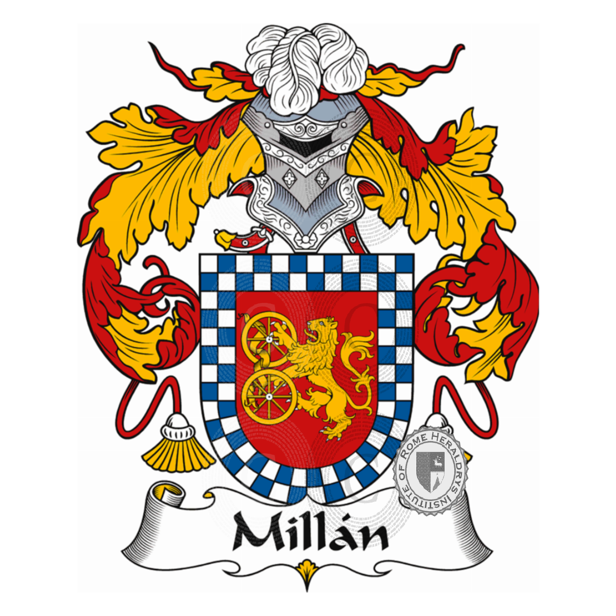 Coat of arms of familyMillán