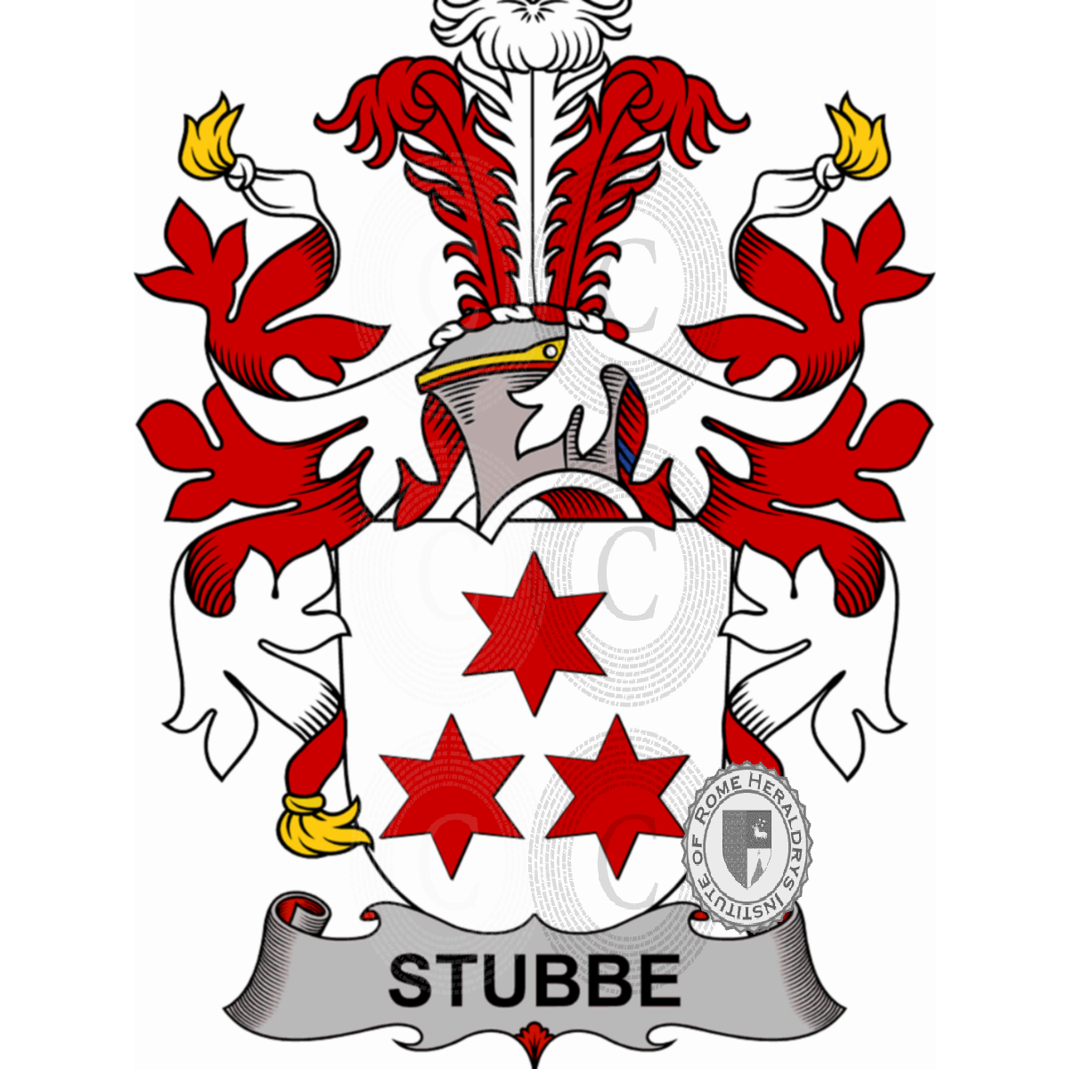 Coat of arms of familyStubbe