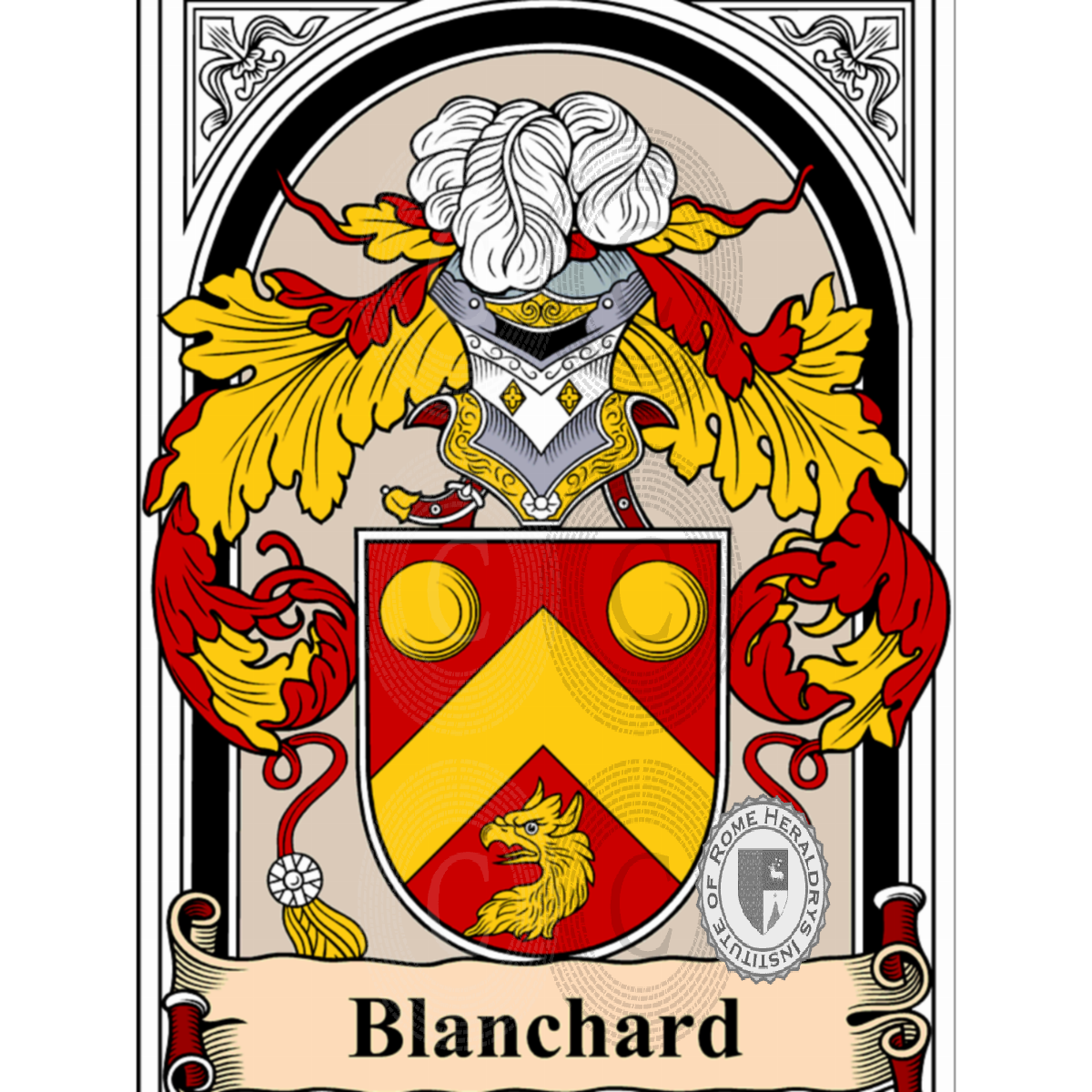 Coat of arms of familyBlanchard