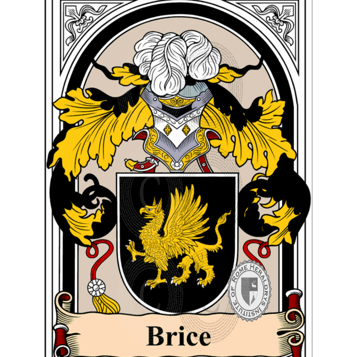 Coat of arms of familyBrice