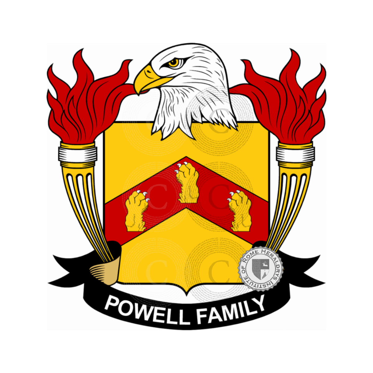 Escudo de la familiaPowell