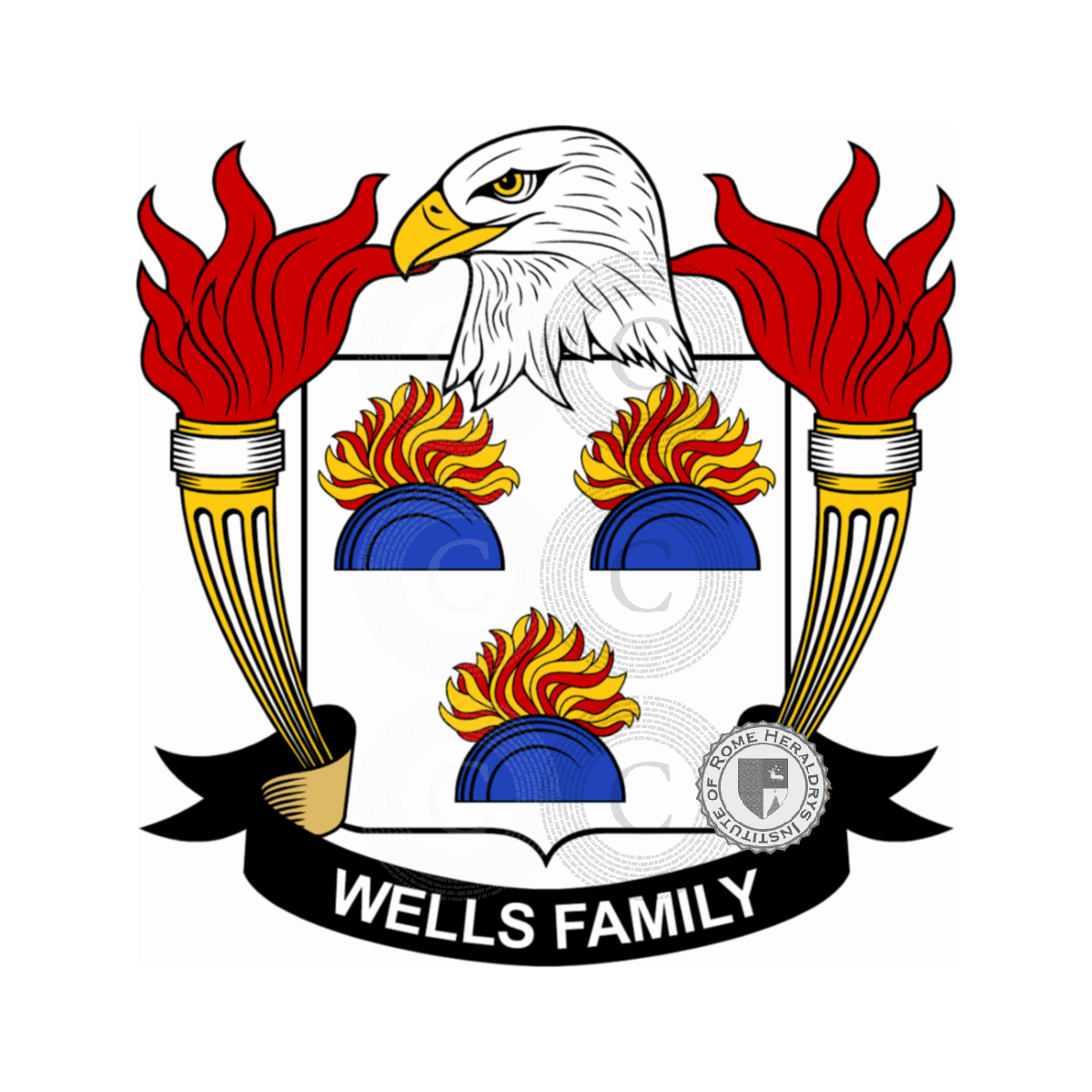 Coat of arms of familyWells, Knox,Wels