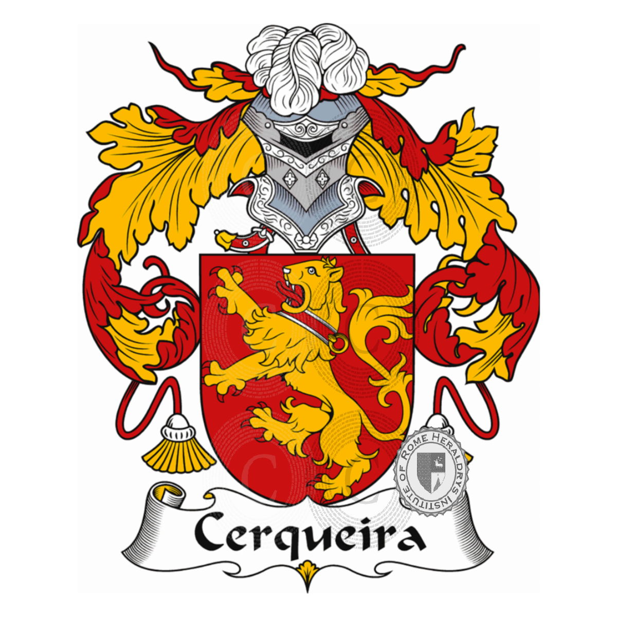 Coat of arms of familyCerqueira