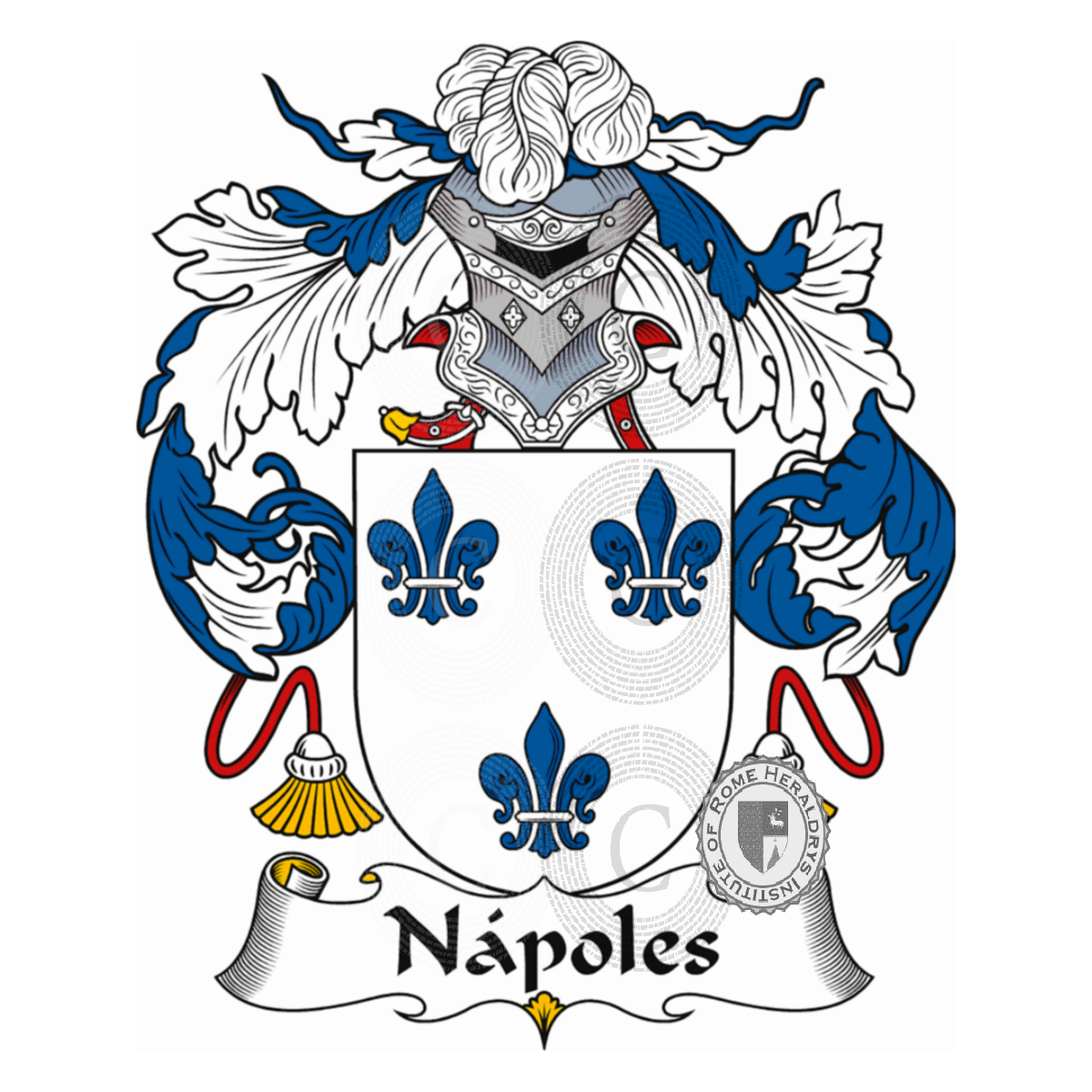 Coat of arms of familyNápoles