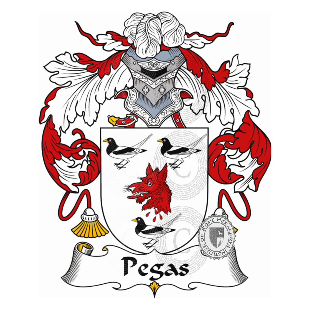 Coat of arms of familyPegas, Pegar