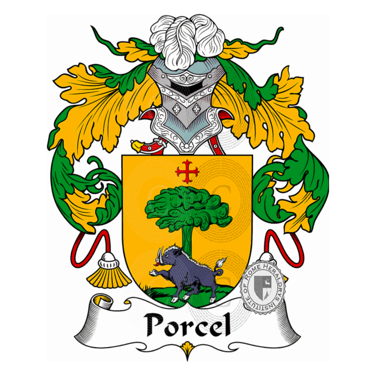 Wappen der FamiliePorcel