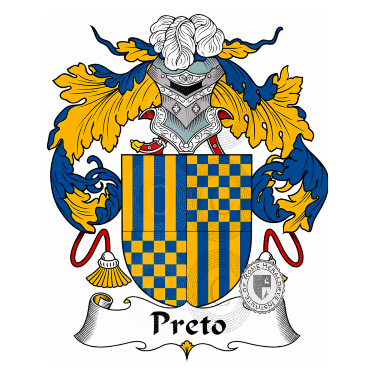 Coat of arms of familyPreto