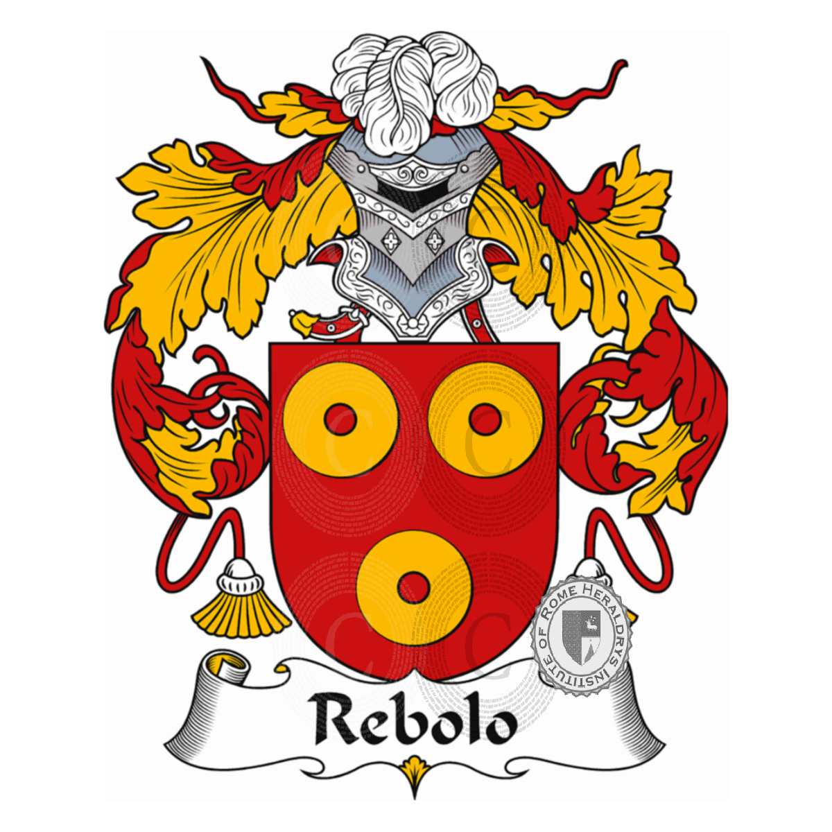 Coat of arms of familyRebolo