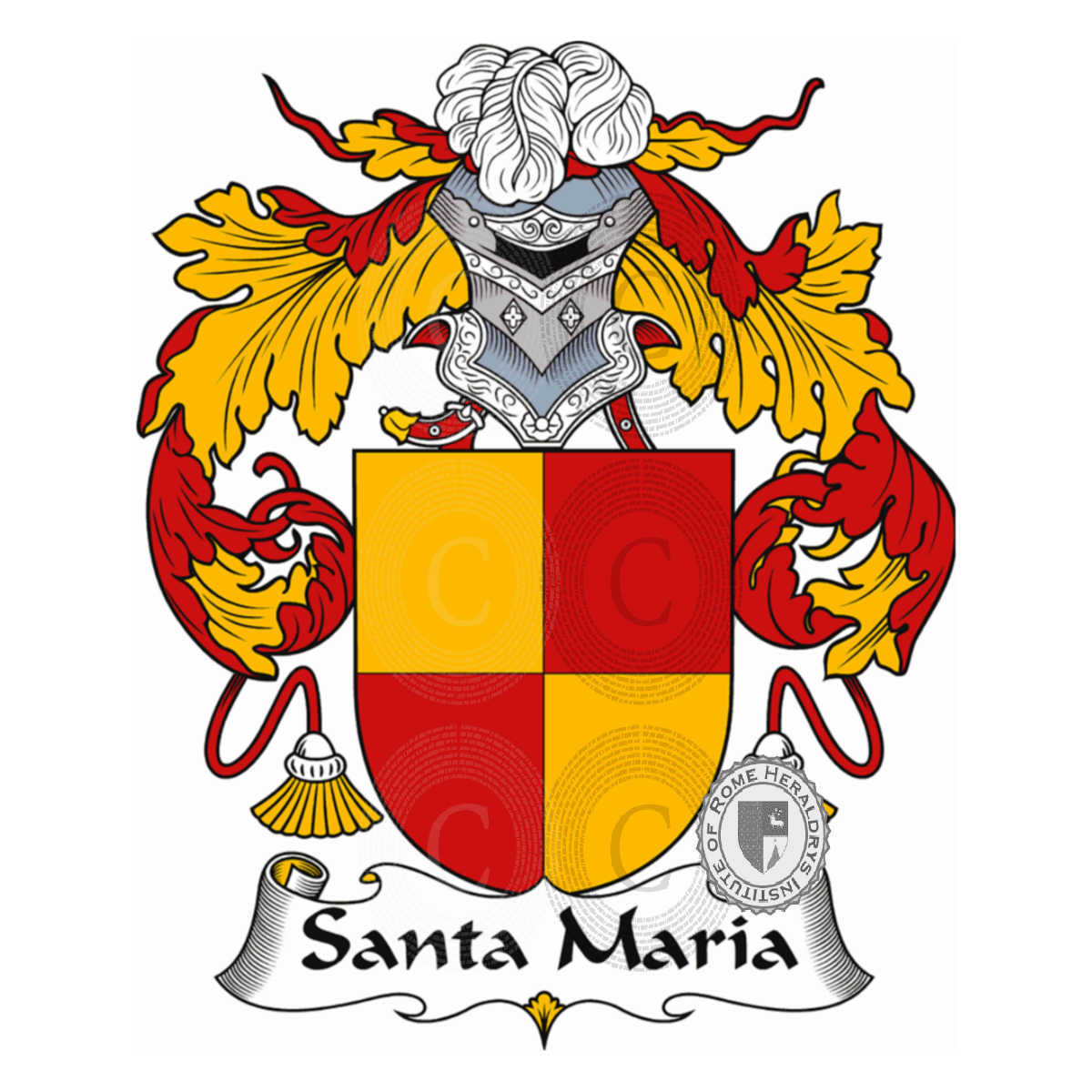 Escudo de la familiaSanta Maria