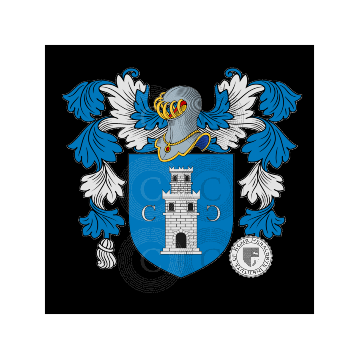 Coat of arms of familyZanchi, Banco,Zanca