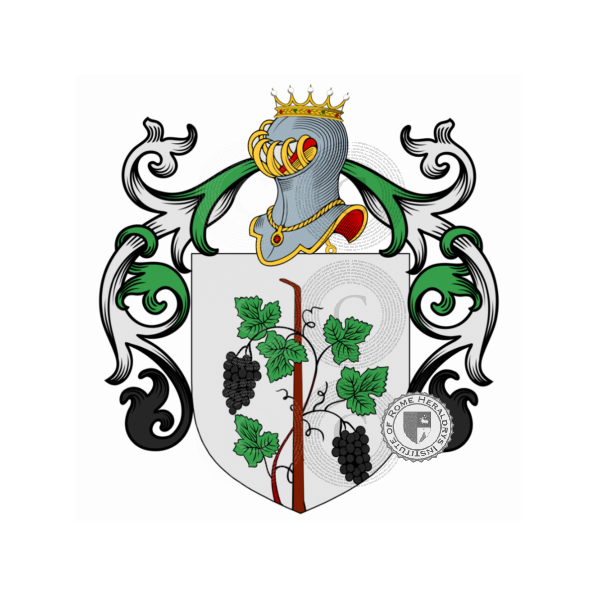Wappen der FamilieVigna, del Vigna,della Vigna,Prosperi,Prosperi del Vigna,Vignoli