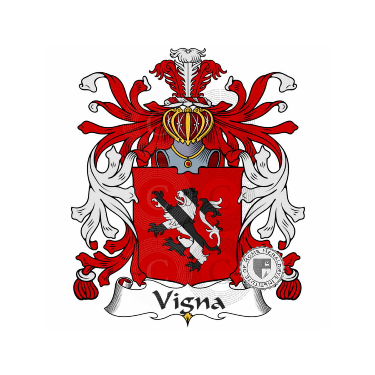 Brasão da famíliadella Vigna, del Vigna,della Vigna,Prosperi,Prosperi del Vigna,Vignoli
