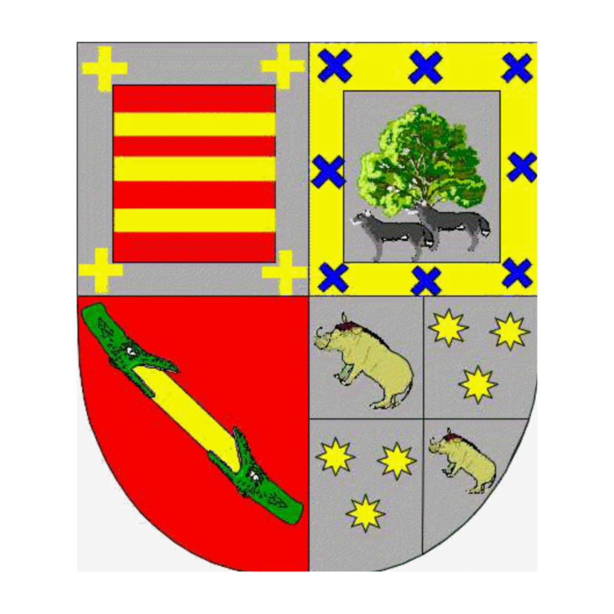 Wappen der FamilieCuadra, Cuadra,Quadranti