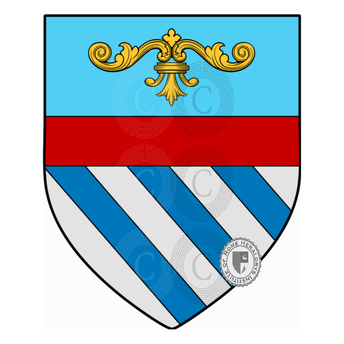Escudo de la familiaMellini, Mellini da Basciano,Mellini da Fiesole,Mellini del Setaiolo,Mellini della Lastra,Miglini,Millini