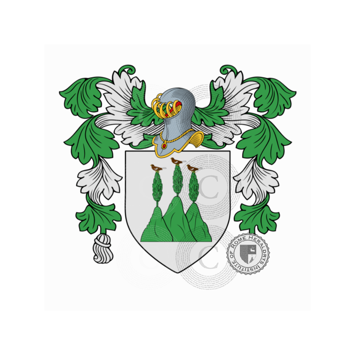 Wappen der FamiliePassarelli, Passarelli,Passarello