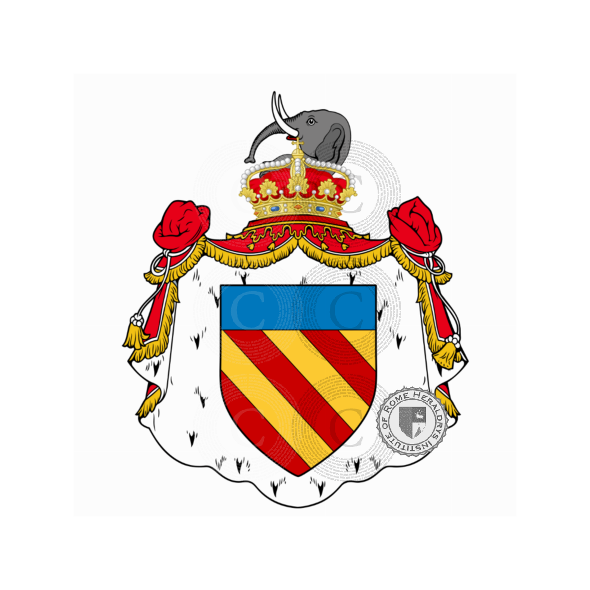 Wappen der FamilieCaracciolo Rossi