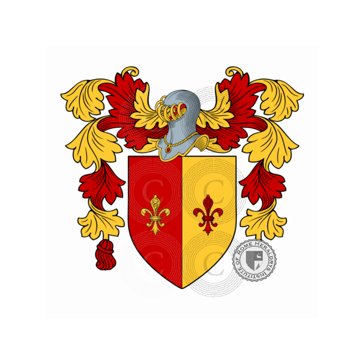 Escudo de la familiaPellegrinello, de Pellegrini,Pellegrinelli,Pellegrini