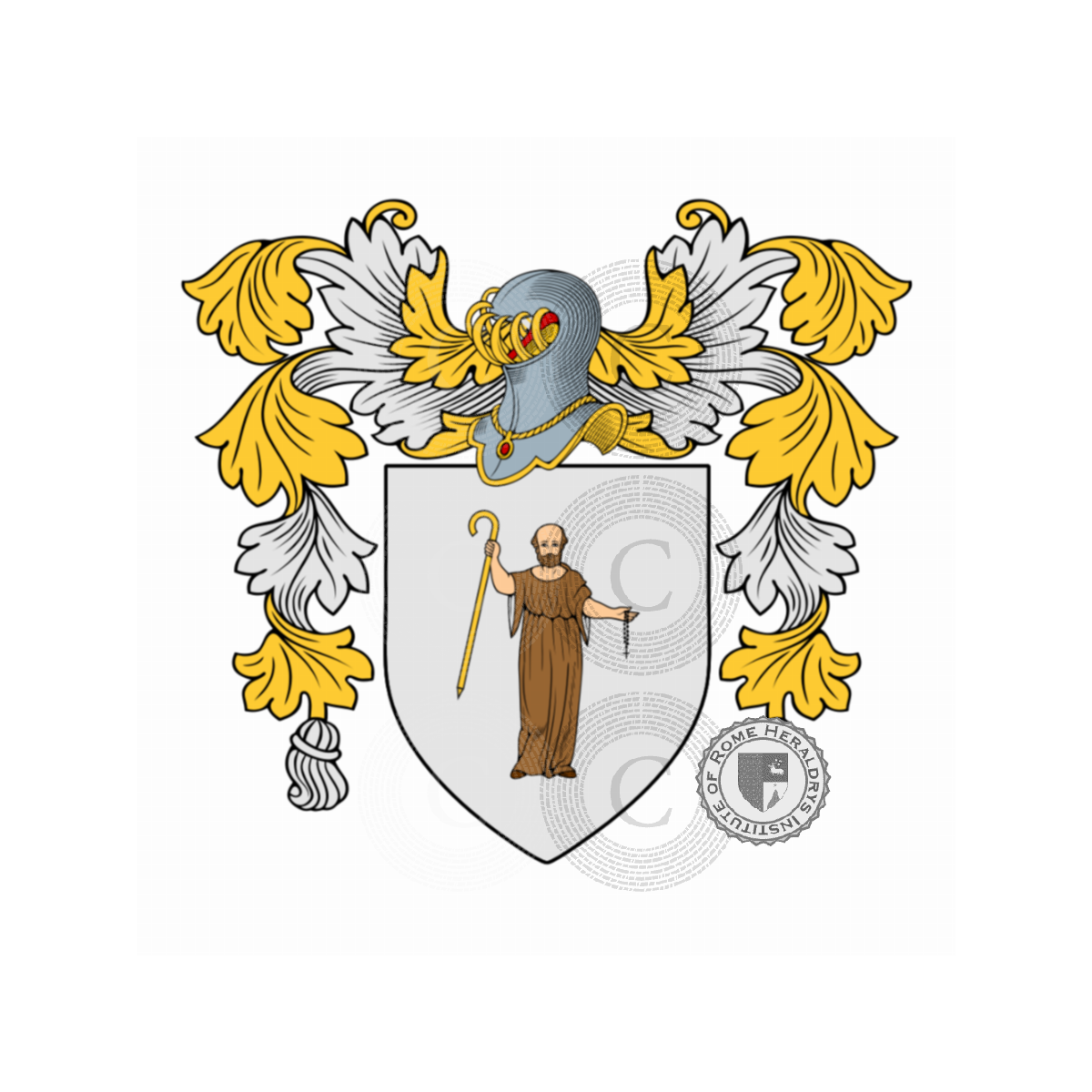 Escudo de la familiade Pellegrini, de Pellegrini,Pellegrinelli,Pellegrinello,Pellegrini Trieste