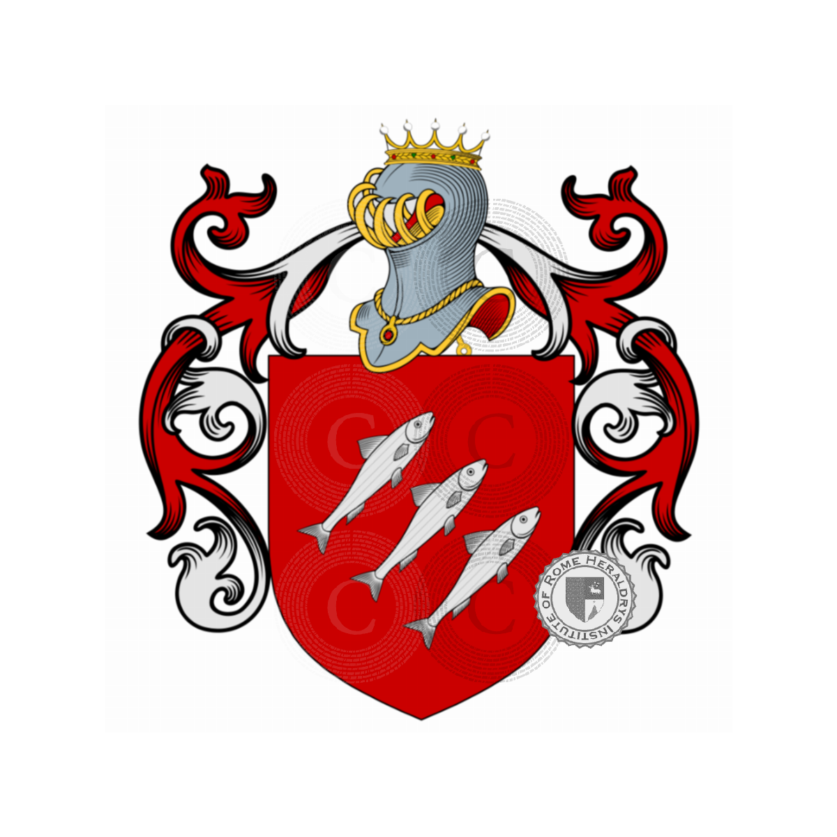 Escudo de la familiadalle Sardelle, dalle Sardelle,Sardella