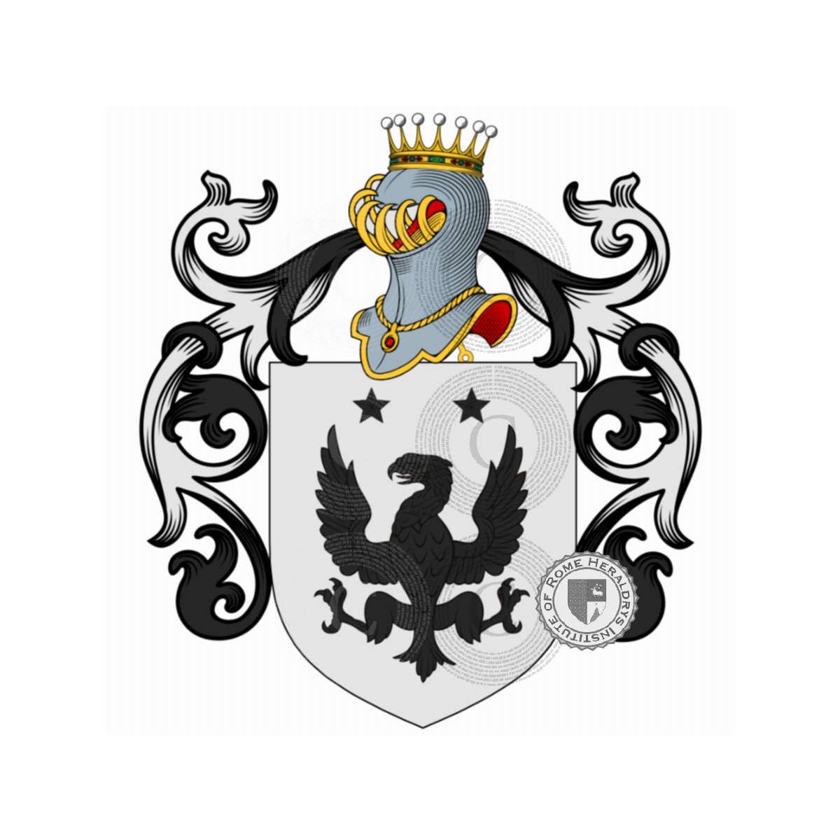 Escudo de la familialo Re, dal Re,Deregibus,lo Re,Re della Pona,Re Rebaudengo,Rebaudengo