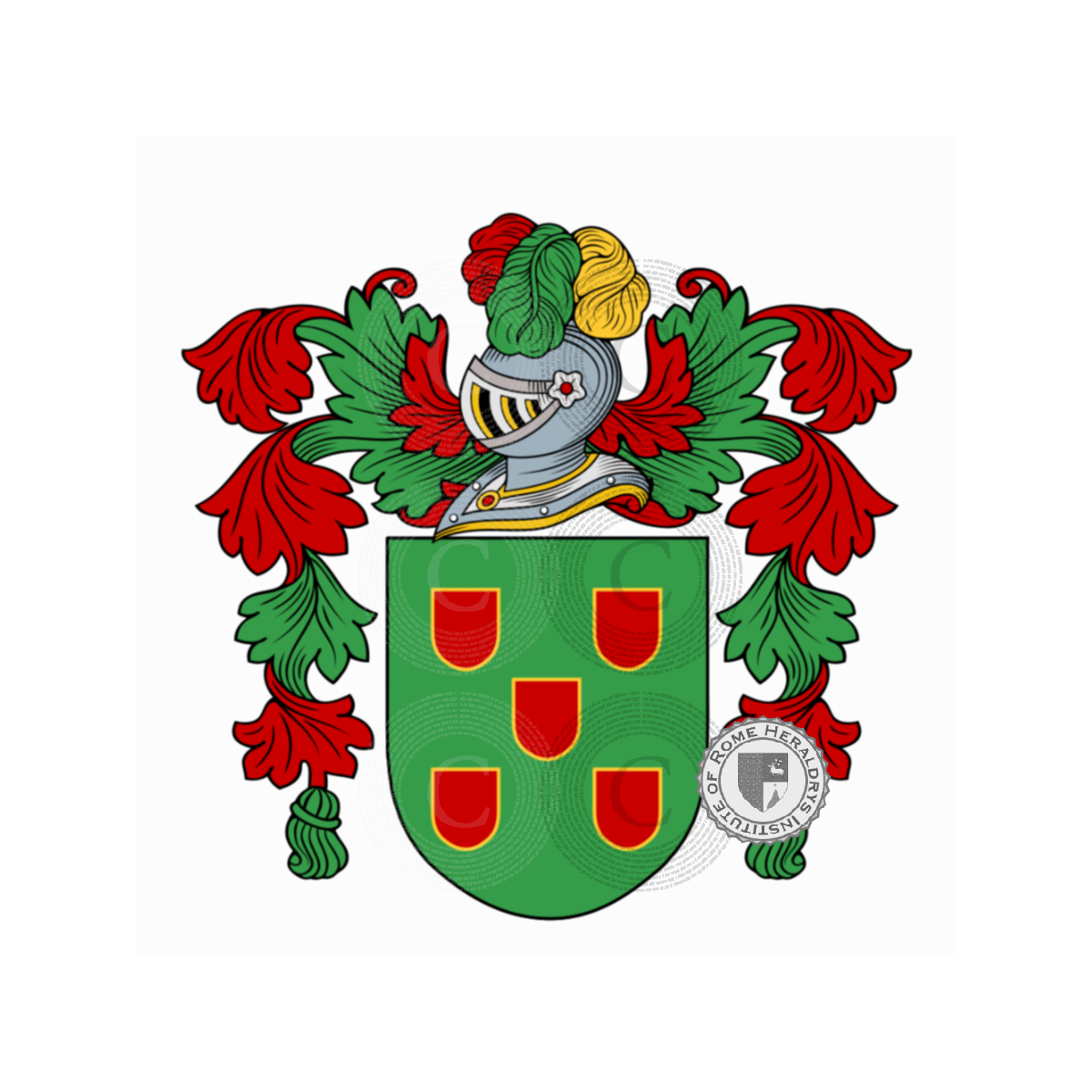 Coat of arms of familyla Cruz, de la Cruz