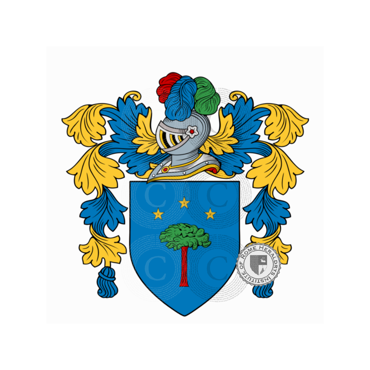 Escudo de la familiaBrugnoli, Brognoli,Brugnola