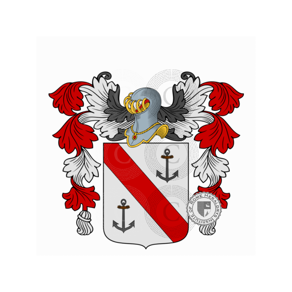 Wappen der FamilieAncora, Anchola,Ancorari,Ancoraria,d'Ancora,de Anco,de Angularia