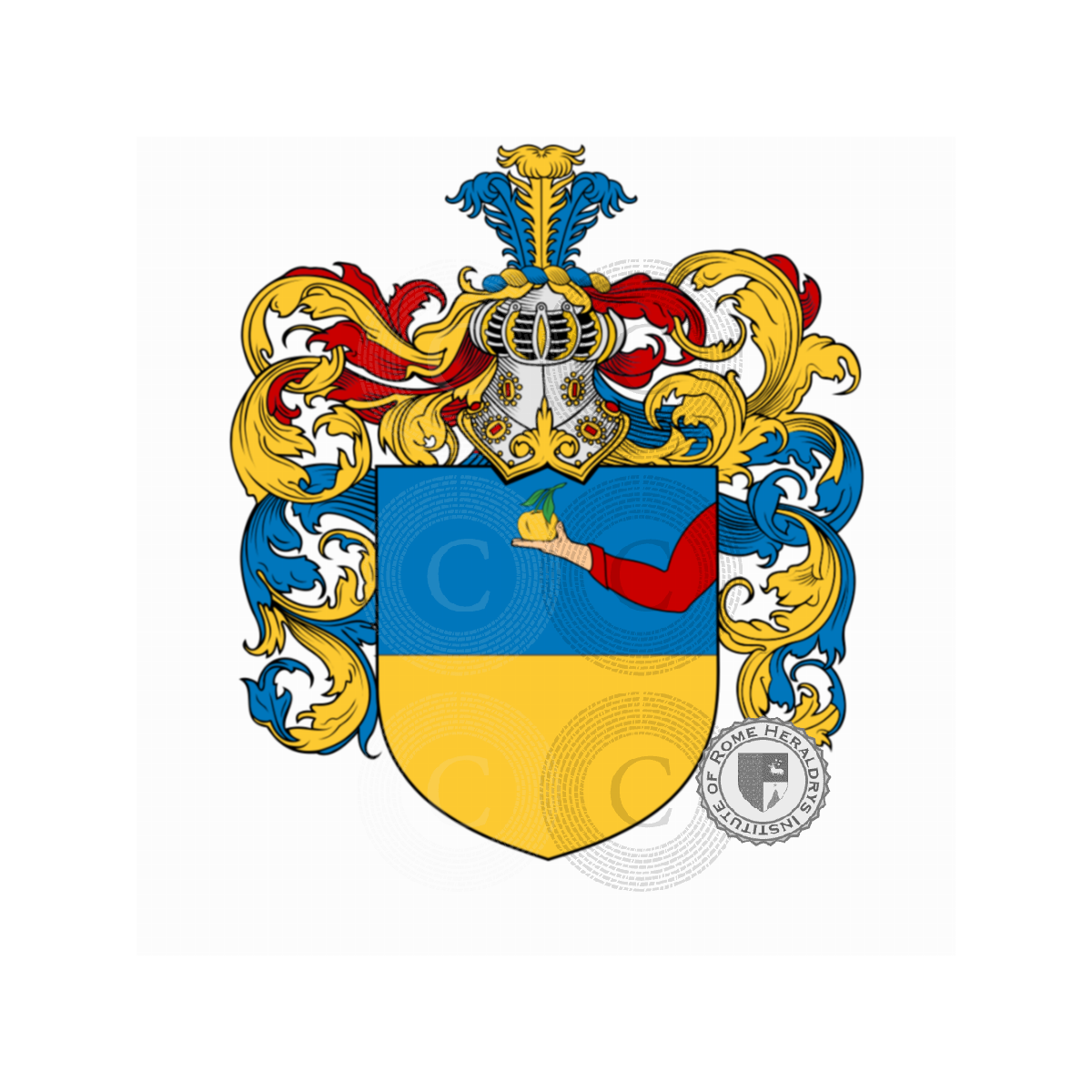 Wappen der FamiliePomelli, Pomedelli,Pomella