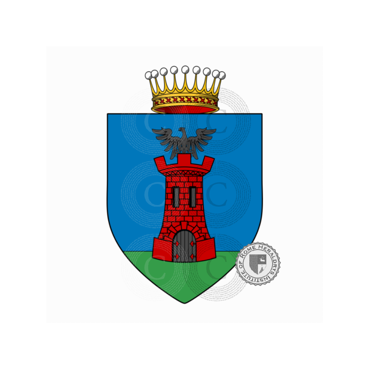 Escudo de la familiaCasale de Bustis y Figoroa, de Bustis,Ficarola,Figoroa